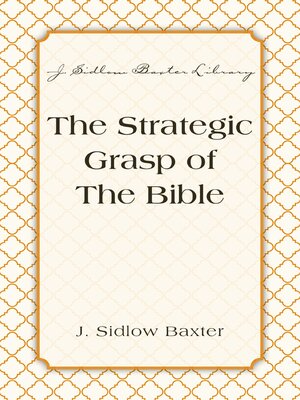 cover image of The Strategic Grasp of the Bible